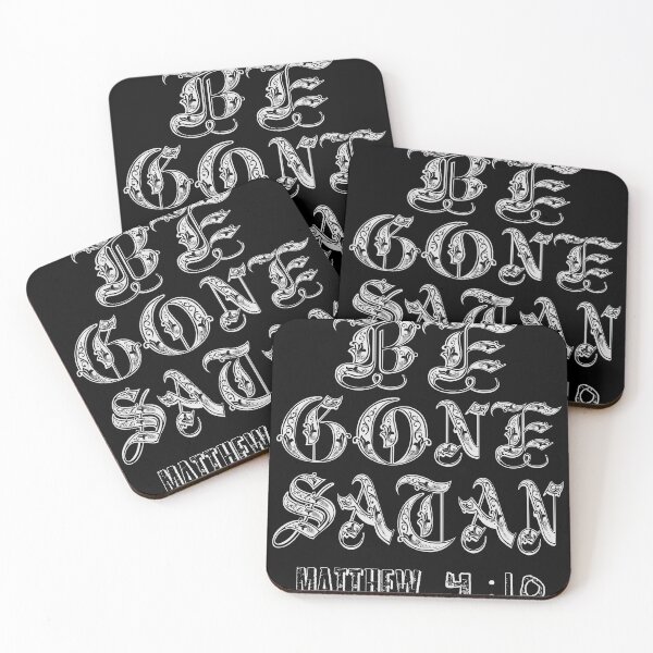 Item preview, Be gone Satan, bible verse designed and sold by J-KAP.