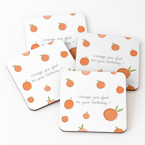 Item preview, Orange birthday card designed and sold by Hilary Morrison.