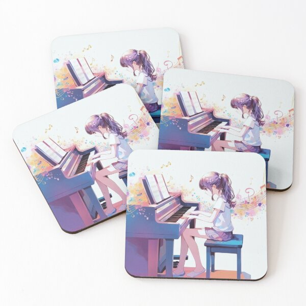 Item preview, A girl playing the piano. designed and sold by growing-mom.