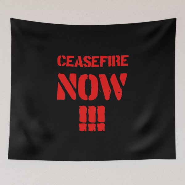 Item preview, Ceasefire now! Anti-war protest message. designed and sold by paulo silveira.