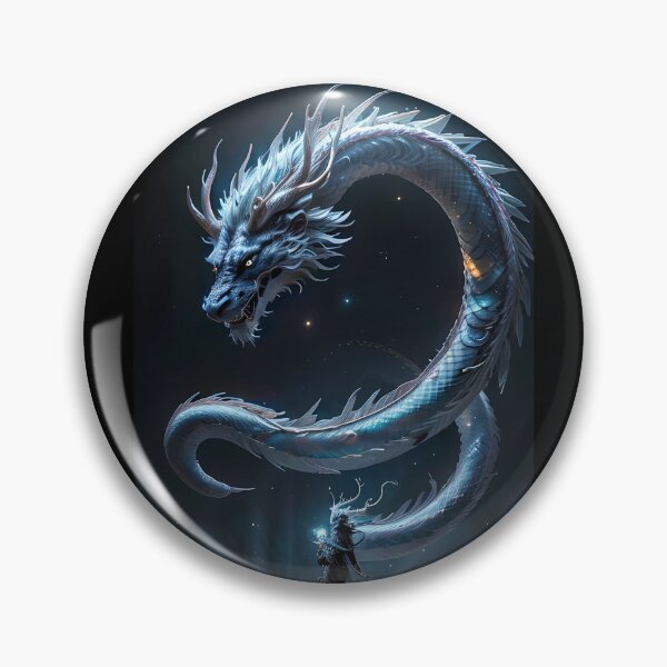 Item preview, Seiryu, The Blue Dragon designed and sold by SilverAIShop.