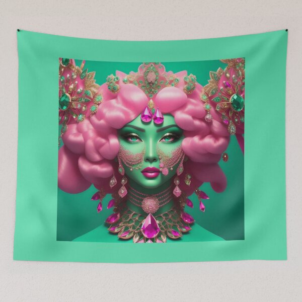 Item preview, Baroque Inspired Mint Green Lady designed and sold by DesignsByPrnces.