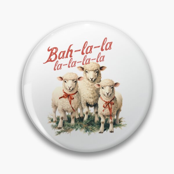 Item preview, Bah la la la Cute Sheep Farm Christmas designed and sold by sweetbelle.