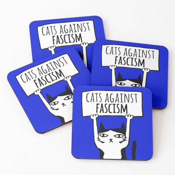 Item preview, Protest Cats Against Fascism Democats Antifa Meme designed and sold by fomodesigns.