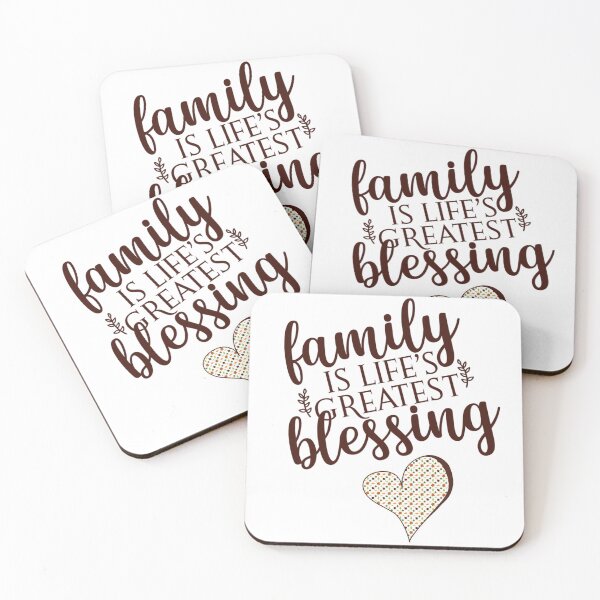 Item preview, Family is Life's Greatest Blessing for dark shirts designed and sold by MamaCarmody.
