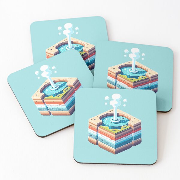 Item preview, Cute Isometric Geyser Cross Section designed and sold by SweetClicks123.