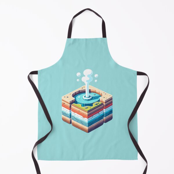 Item preview, Cute Isometric Geyser Cross Section designed and sold by SweetClicks123.