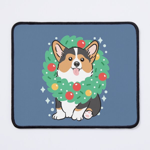Item preview, Merry Christmas! Black Tri Color Corgi 1 designed and sold by Lulupainting.