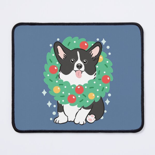 Item preview, Merry Christmas! Black White Corgi designed and sold by Lulupainting.