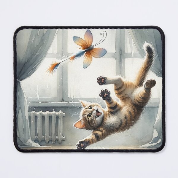 Item preview, Acrobatic cat designed and sold by AJSRPrints.