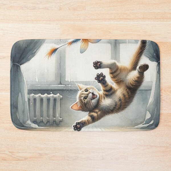 Item preview, Acrobatic cat designed and sold by AJSRPrints.