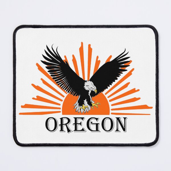 Item preview, Stunning Illustrated Oregon Eagle Retro Sunrise designed and sold by jglawson676.