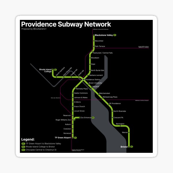 Copy of Providence Subway Network Sticker