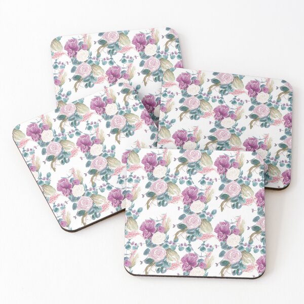 Item preview, Pink Rose Springtime Watercolor Pattern designed and sold by Artistestella.