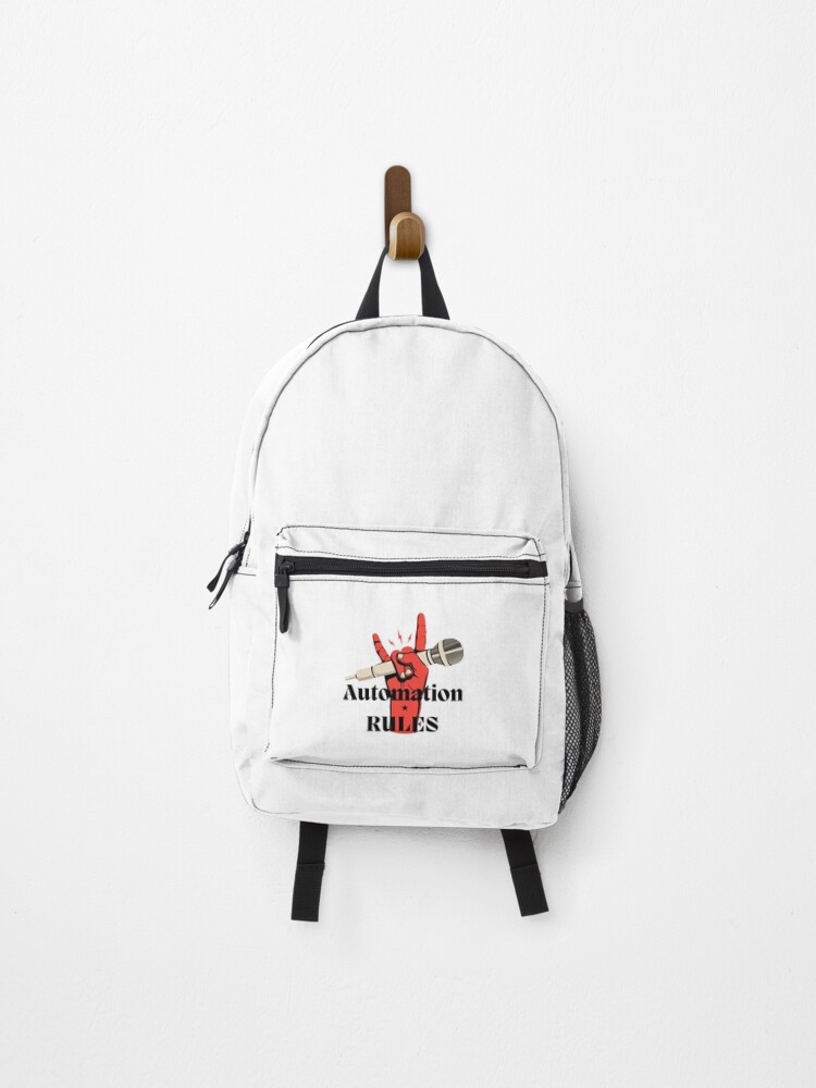 Thumbnail 1 of 3, Backpack, Automation RULES designed and sold by TradingPosters.