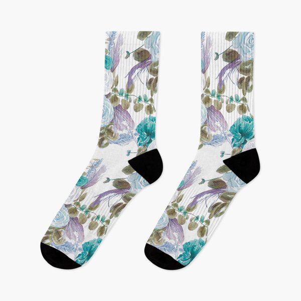 Item preview, Blue Rose Springtime Watercolor Pattern designed and sold by Artistestella.