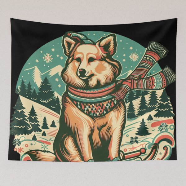 Item preview, KaiZ Winter Dog designed and sold by KaizShop.