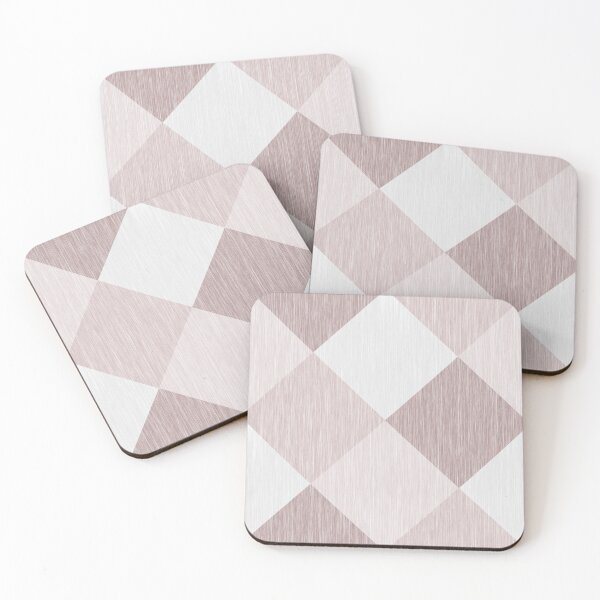 Item preview, Beige and Gray Geometric Patchwork Pattern Oblique Check Diamond designed and sold by fuzzyfox.