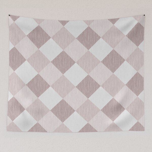 Item preview, Beige and Gray Geometric Patchwork Pattern Oblique Check Diamond designed and sold by fuzzyfox.