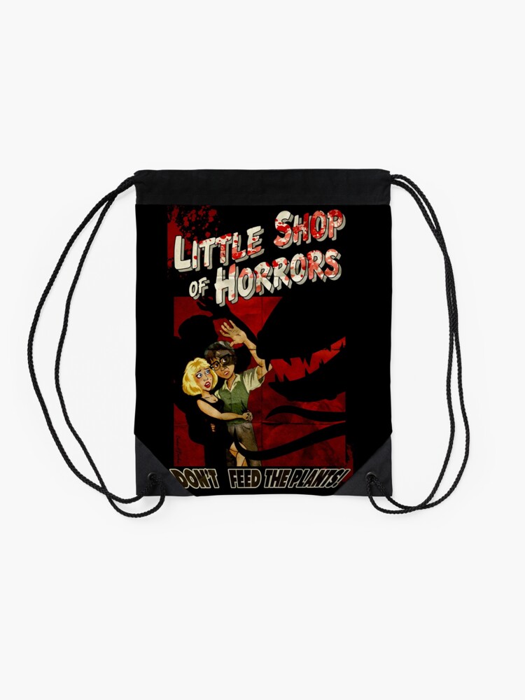 Alternate view of Little Shop of Horrors - pulp style Drawstring Bag