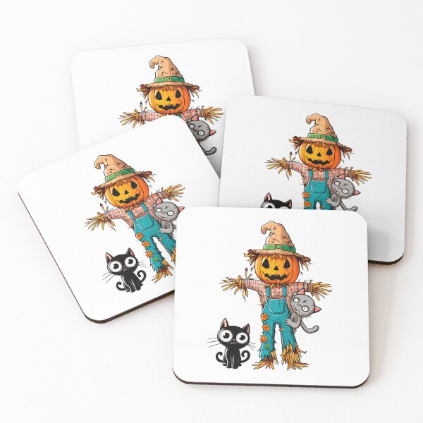 Item preview, The scarecrow and his cat friends designed and sold by AlejaJorgeShop.