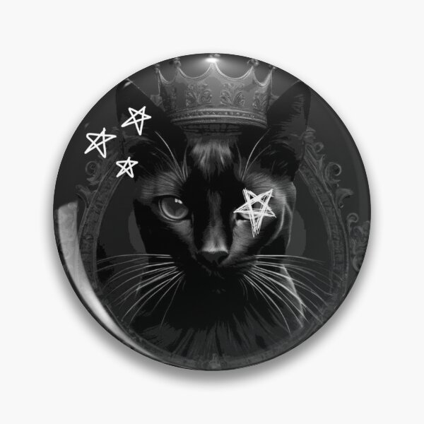 Item preview, black cat with crown designed and sold by ImChingoo.