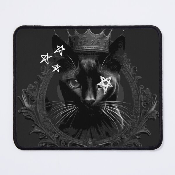 Item preview, black cat with crown designed and sold by ImChingoo.