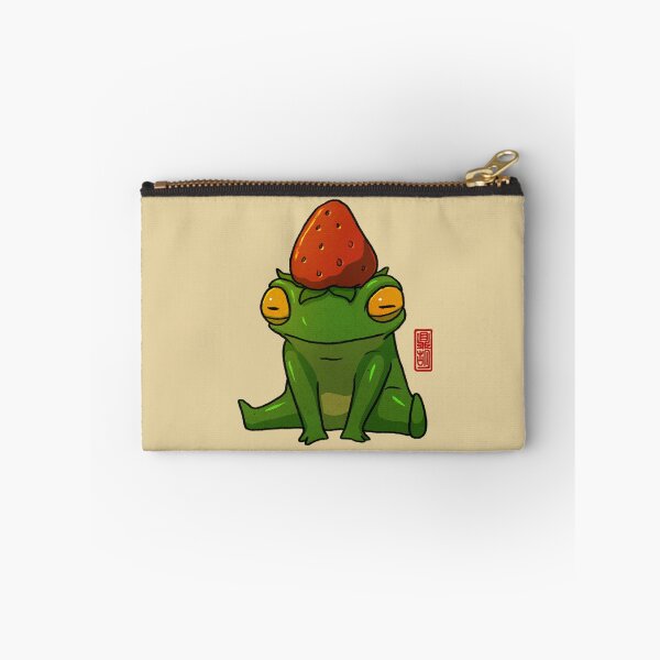 Item preview, strawberry hat frog designed and sold by DingHuArt.