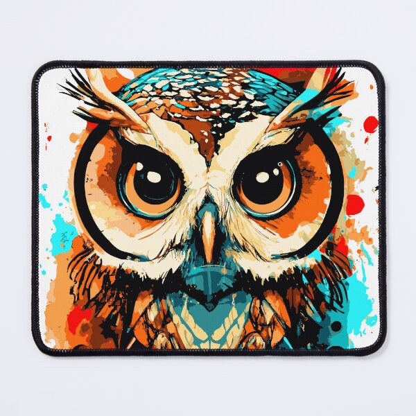 Item preview, Owl Colourful - Owl Head Illustration - Cute Owlet designed and sold by BabyYodaSticker.