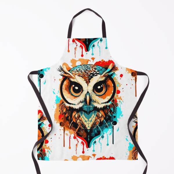 Item preview, Owl Colourful - Owl Head Illustration - Cute Owlet designed and sold by BabyYodaSticker.