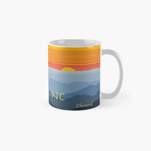 Asheville, NC - Blue Ridge Sunset Classic Mug