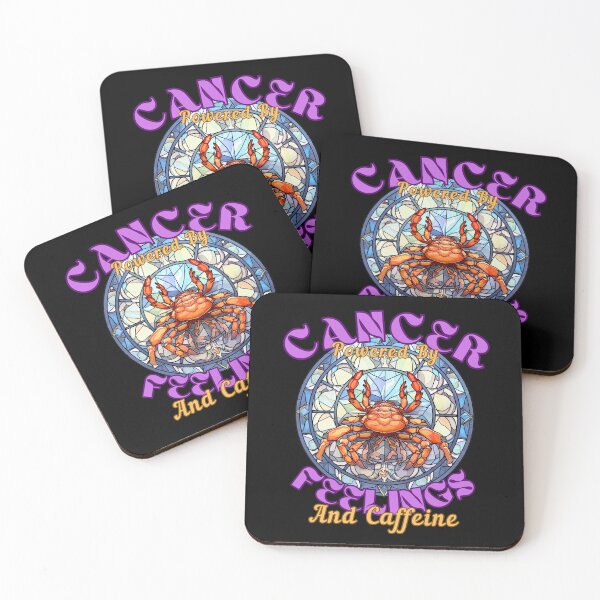 Item preview, Cancer: Powered By Feelings And Caffeine. cancer facts designed and sold by ZodiacWonders.