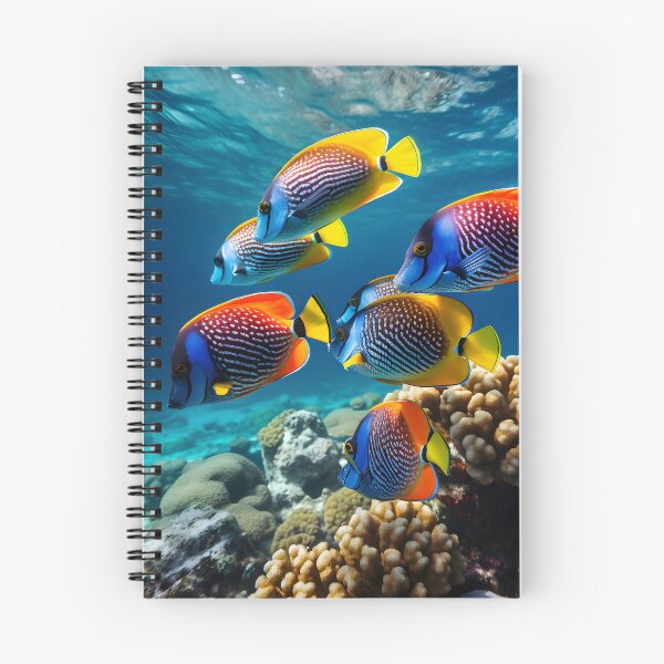 Item preview, Underwater Ballet: A School of Vibrantly Colored Tangs in Graceful Motion designed and sold by aiartbay.