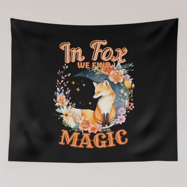 Item preview, In Fox We Find Magic. fox portrait designed and sold by FoxVibes.