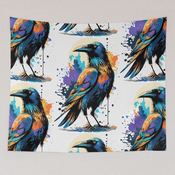 Item preview, Cute Crow - Raven - Crows & Ravens - Crow Colorful designed and sold by BabyYodaSticker.