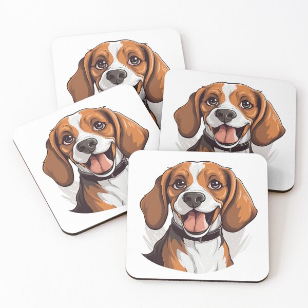 Item preview, Cartoon Style Beagle Painting Drawing Logo Sticker, wall arts, Art Prints and More designed and sold by Kevin Lou.