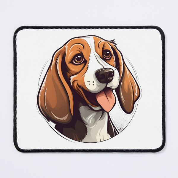 Item preview, Cartoon Style Beagle Painting Drawing Logo Sticker, wall arts, Art Prints and More designed and sold by Kevin Lou.