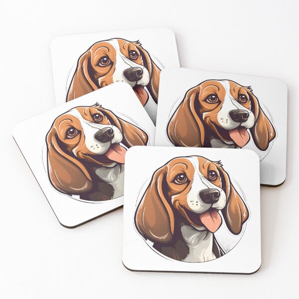 Item preview, Cartoon Style Beagle Painting Drawing Logo Sticker, wall arts, Art Prints and More designed and sold by Kevin Lou.
