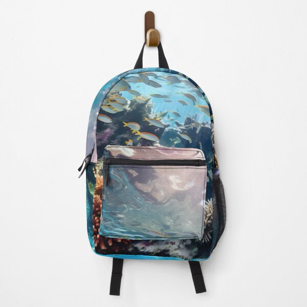 Item preview, Aquatic Ballet Serene Fish Gliding Amidst Coral Gardens designed and sold by aiartbay.
