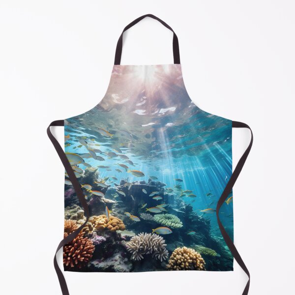 Item preview, Aquatic Ballet Serene Fish Gliding Amidst Coral Gardens designed and sold by aiartbay.