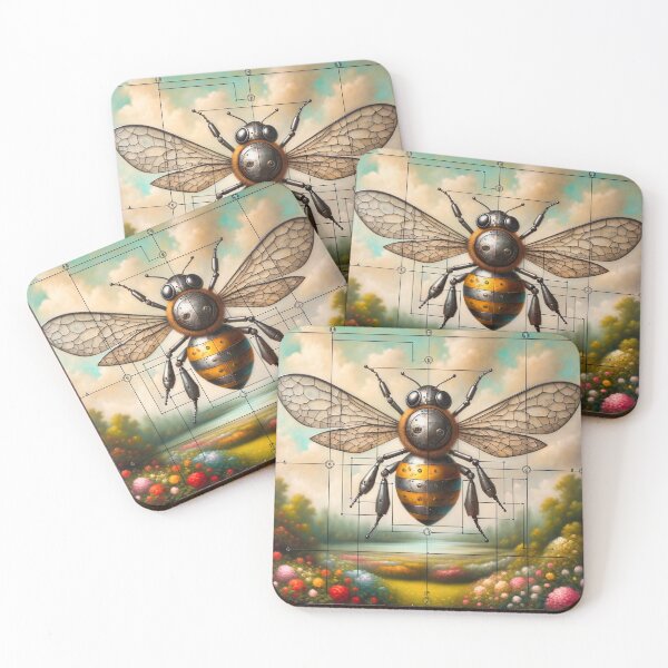 Item preview, Steampunk Bumble Bee and Flowers designed and sold by NovosArt.