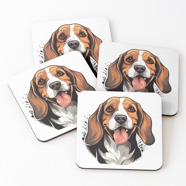 Item preview, Cartoon Style Beagle Painting Drawing Logo Sticker, wall arts, Art Prints and More designed and sold by Kevin Lou.
