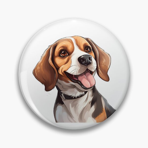 Item preview, Cartoon Style Beagle Painting Drawing Logo Sticker, wall arts, Art Prints and More designed and sold by Kevin Lou.