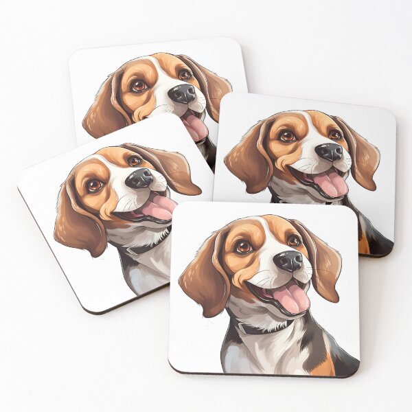 Item preview, Cartoon Style Beagle Painting Drawing Logo Sticker, wall arts, Art Prints and More designed and sold by Kevin Lou.