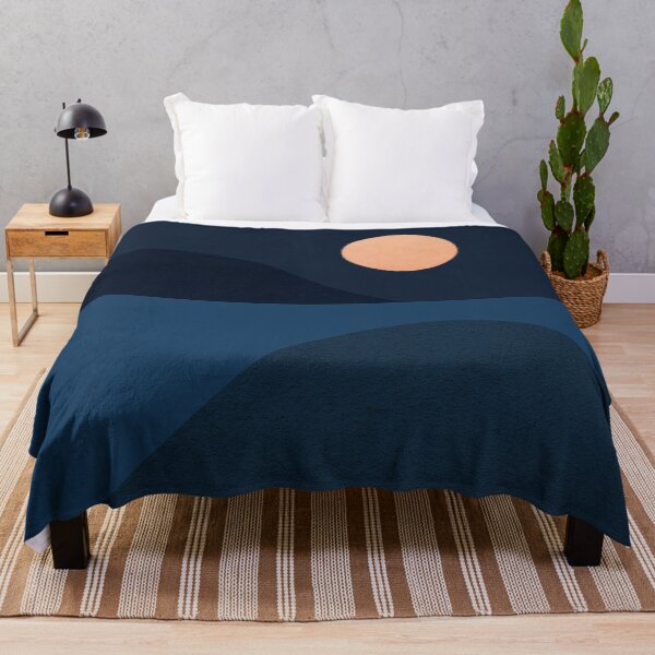 Item preview, GREAT_MOON_NIGHT_BLUE_LAKE designed and sold by forgetmestudio.