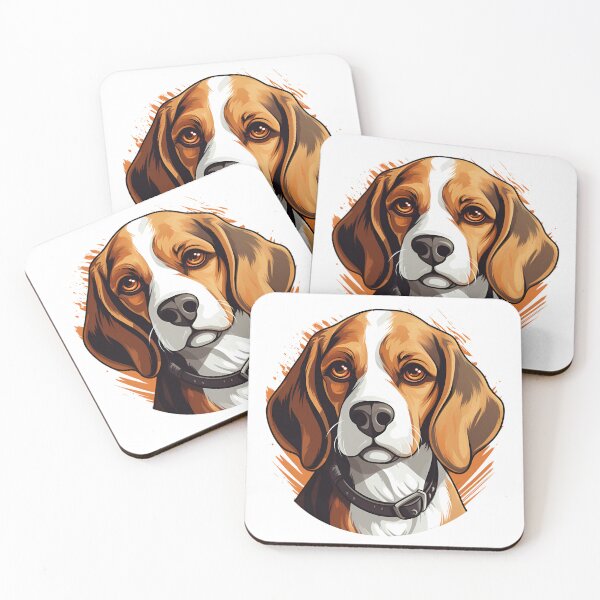 Item preview, Cartoon Style Beagle Painting Drawing Logo Sticker, wall arts, Art Prints and More designed and sold by Kevin Lou.