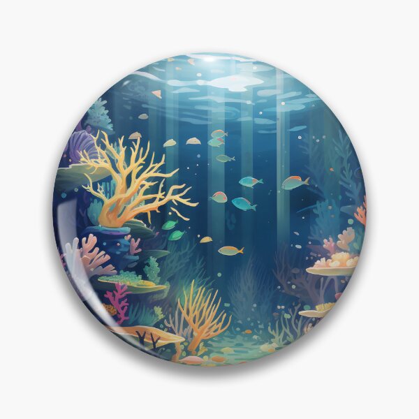 Item preview, Ethereal Depths: A Dreamy Underwater World Enhanced with Sfumato designed and sold by aiartbay.