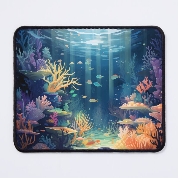 Item preview, Ethereal Depths: A Dreamy Underwater World Enhanced with Sfumato designed and sold by aiartbay.