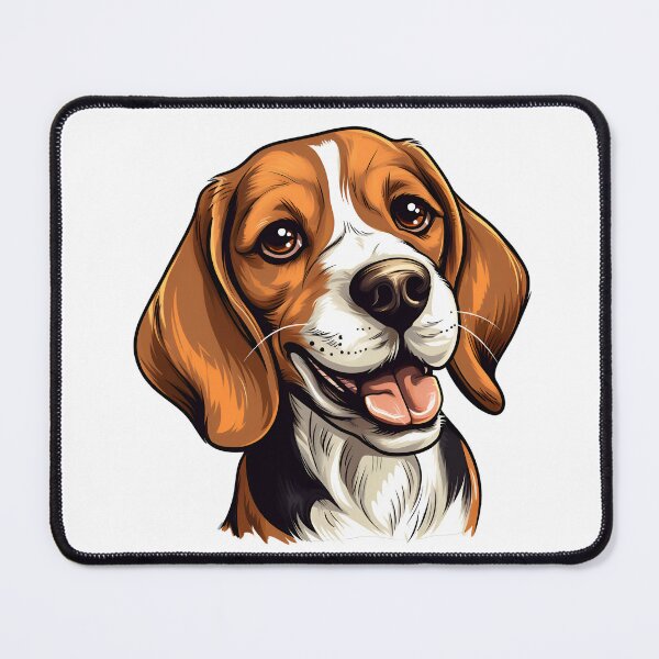 Item preview, Cartoon Style Beagle Painting Drawing Logo Sticker, wall arts, Art Prints and More designed and sold by Kevin Lou.
