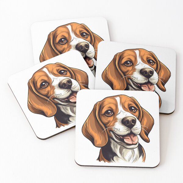 Item preview, Cartoon Style Beagle Painting Drawing Logo Sticker, wall arts, Art Prints and More designed and sold by Kevin Lou.